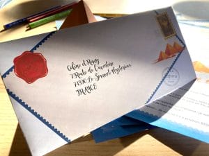 Enveloppe Mysteria avec cachet