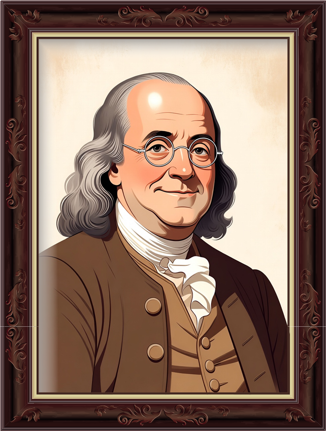 Portrait de Benjamin Franklin