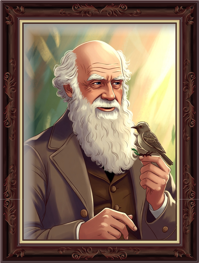 Portrait de Charles Darwin