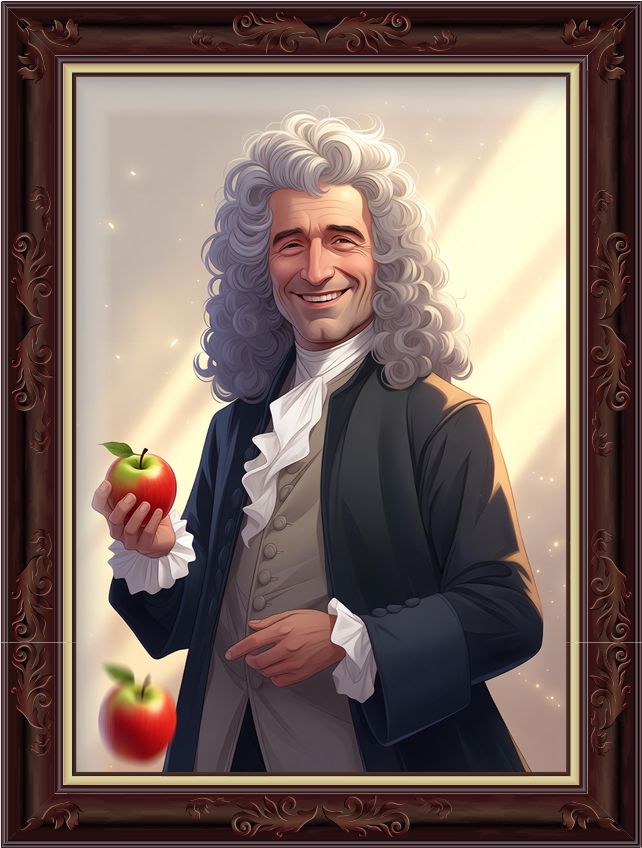 Portrait d'Isaac Newton